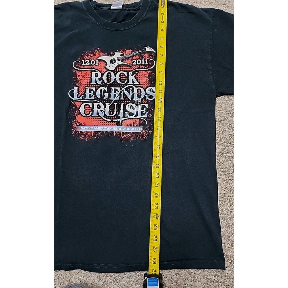 ROCK LEGENDS CRUISE 2011 DOUBLE SIDED GRAPHIC TEE XL ZZ Top Steppenwolf Foghat - Picture 5 of 8